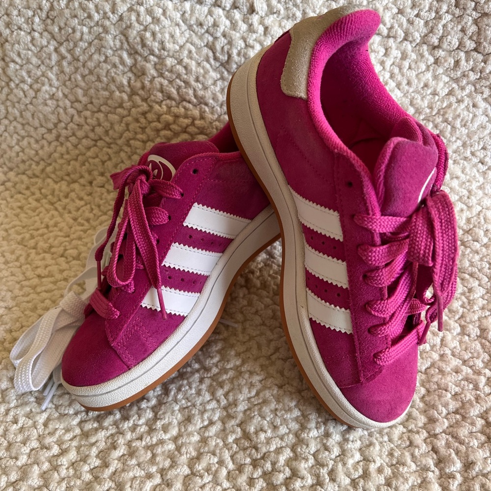 Adidas Campus 00s Fuchsia and White Sneakers